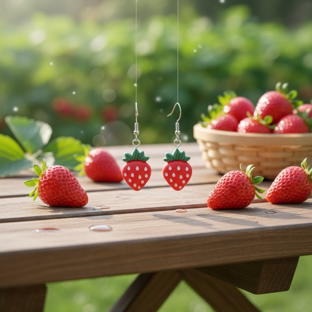 Strawberry Dangle Earrings